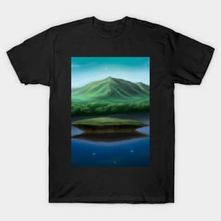 Flying Island Outer Space T-Shirt